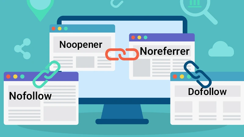 noopener، noreferrer و nofollow